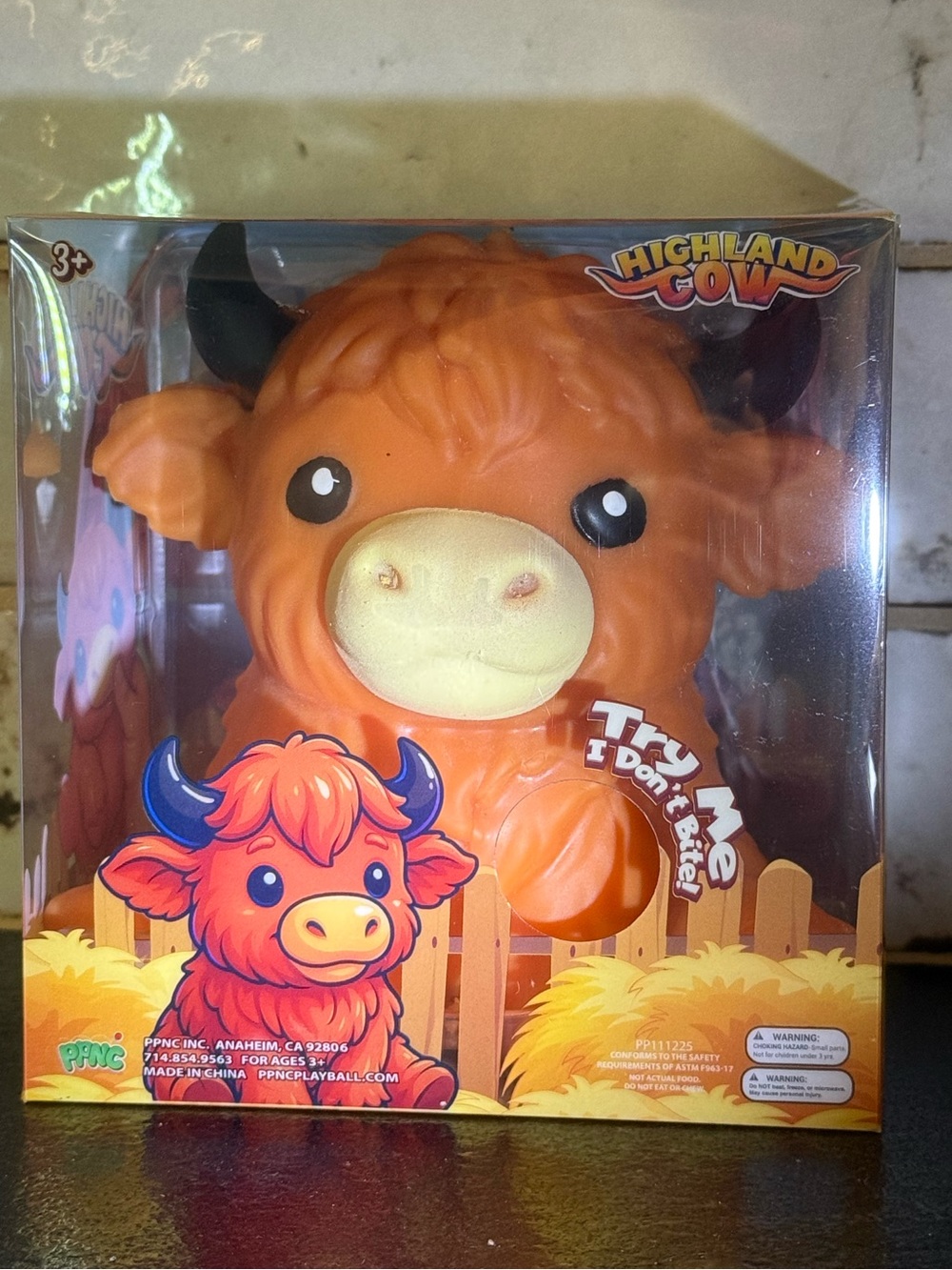 Highland Cow Squishy Orange Plush Toy -